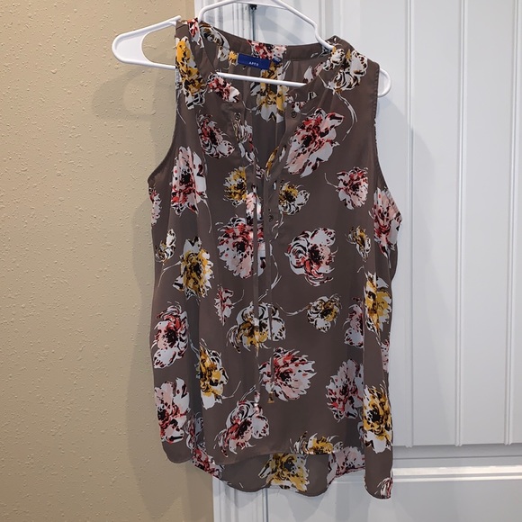 Apt. 9 Tops - Hi-low floral tank
